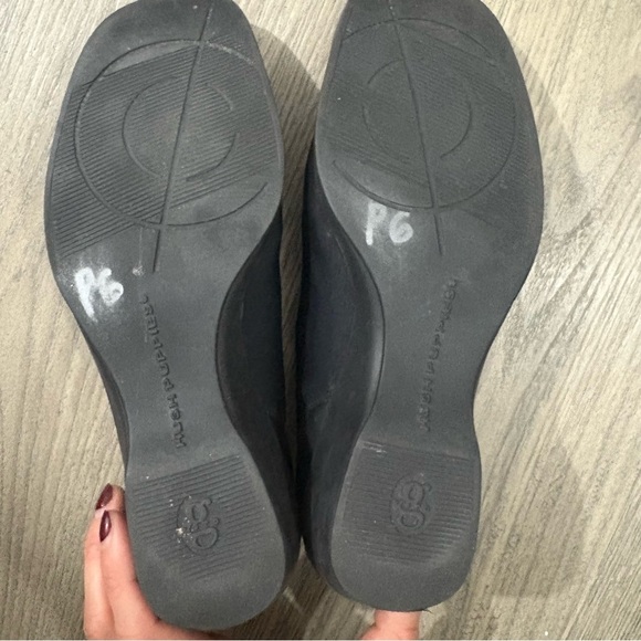 Hush Puppies Women’s Size 5 Black Leather Slip On Loafers Comfort Flex Cushioned - Picture 7 of 8